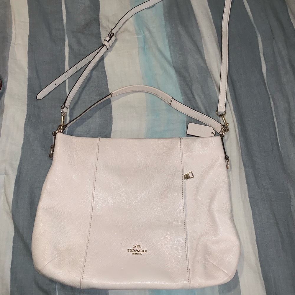 Coach Cream Leather Handbag